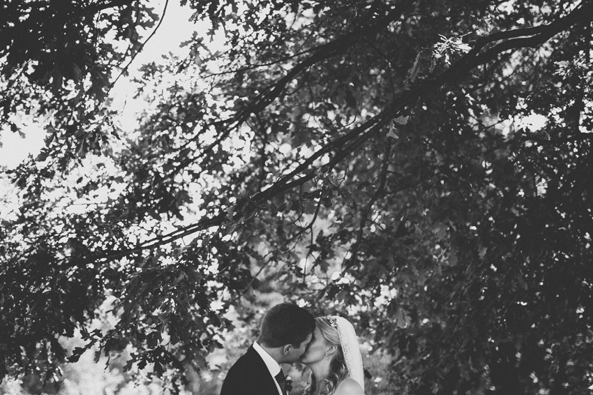 Kissing under a tree