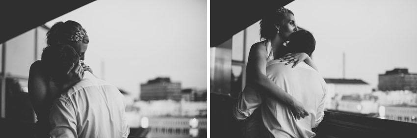 Emotional wedding portraits