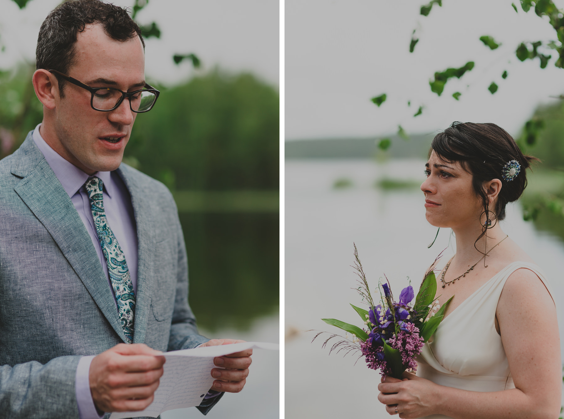 Intimate elopement ceremony in Finland