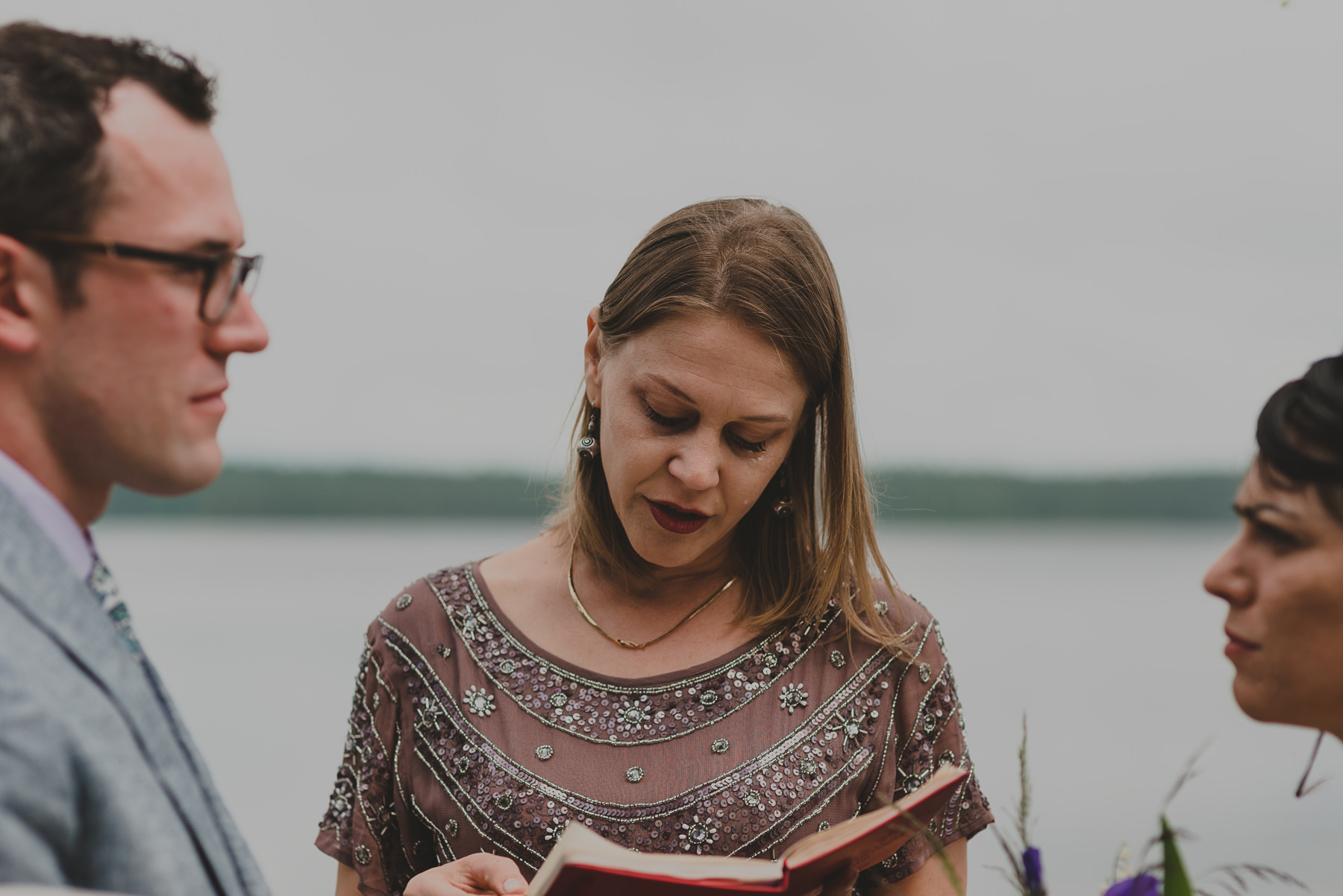 Intimate elopement ceremony in Finland