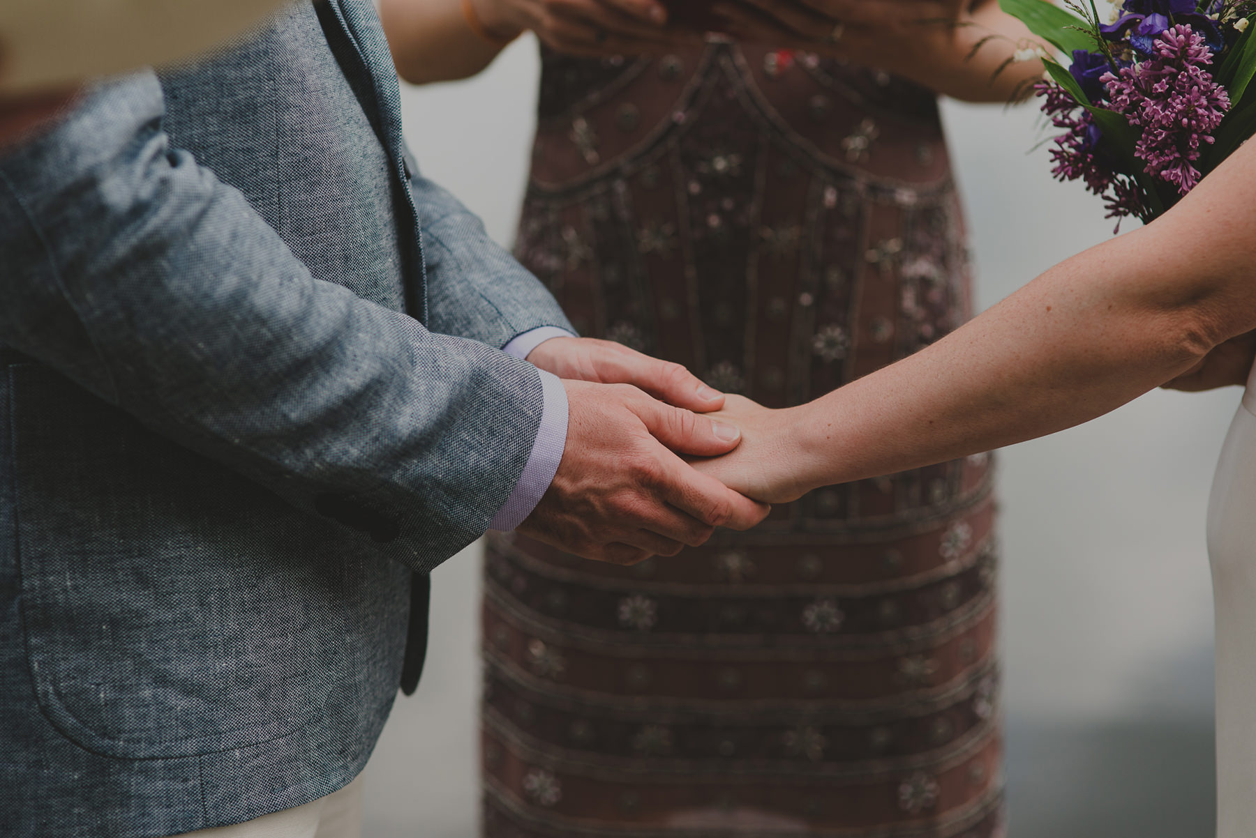 Intimate elopement ceremony in Finland