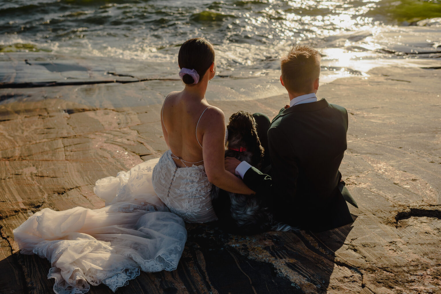 Wedding portraits with a dog Hääkuvauspaketit